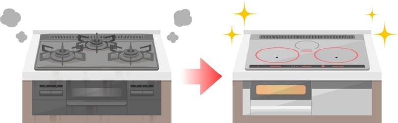 コンロをIHに変更するメリットは？