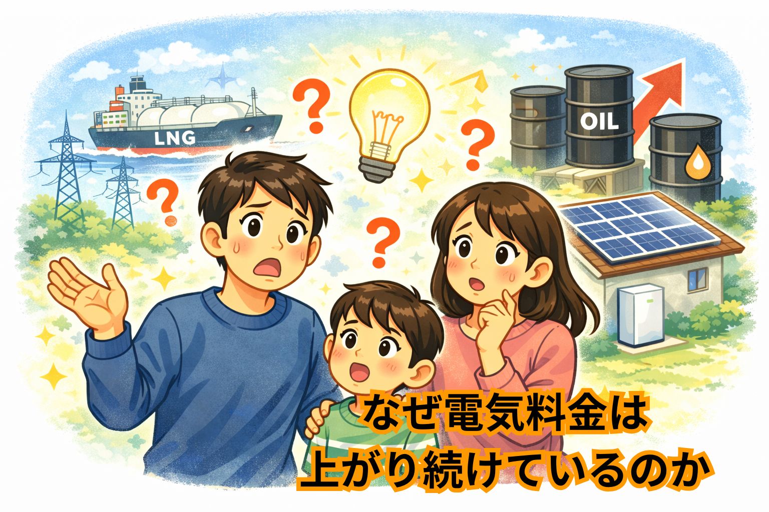 なぜ電気料金は上がり続けているのか